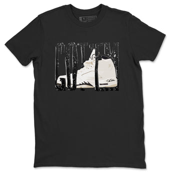 5s Sail shirt to match jordans Wiggling Gotem sneaker tees Air Jordan 5 Sail SNRT Sneaker Release Tees unisex cotton Black 2 crew neck shirt