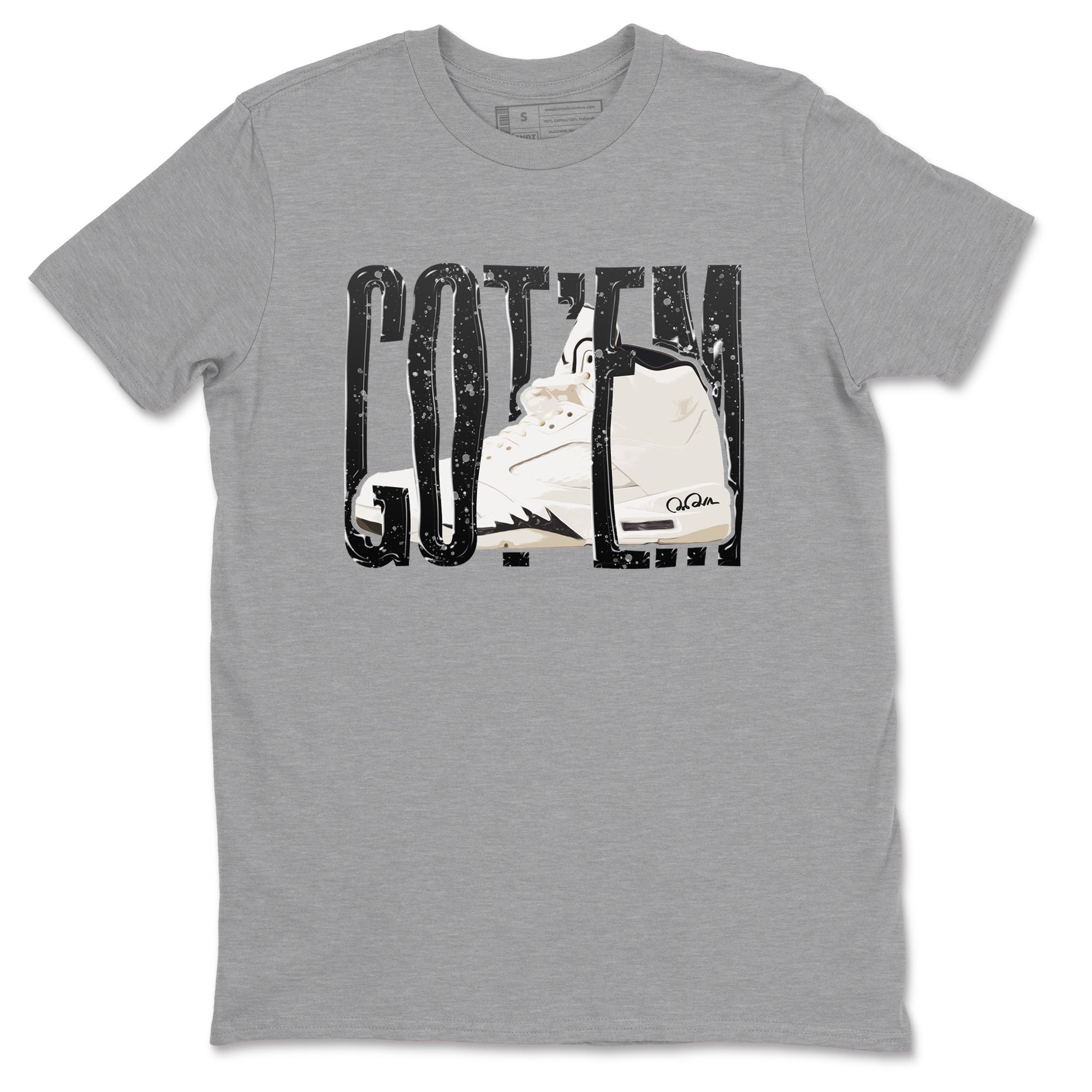 5s Sail shirt to match jordans Wiggling Gotem sneaker tees Air Jordan 5 Sail SNRT Sneaker Release Tees unisex cotton Heather Grey 2 crew neck shirt