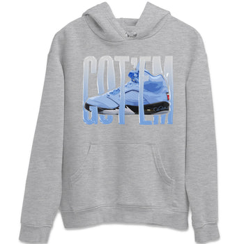 Jordan 5 UNC Jordan Shirts Wiggling Gotem Sneaker Tees AJ5 UNC SNRT Sneaker Tees Unisex Shirts Heather Grey 2