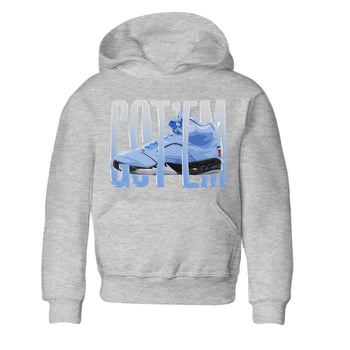 Jordan 5 UNC Jordan Shirts Wiggling Gotem Sneaker Tees AJ5 UNC Sneaker Release Tees Kids Shirts Heather Grey 2