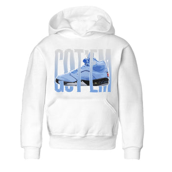 Jordan 5 UNC Jordan Shirts Wiggling Gotem Sneaker Tees AJ5 UNC Sneaker Release Tees Kids Shirts White 2