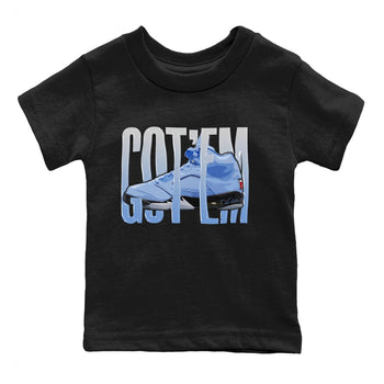 Jordan 5 UNC Jordan Shirts Wiggling Gotem Sneaker Tees AJ5 UNC Sneaker Release Tees Kids Shirts Black 2