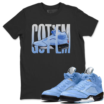 Jordan 5 UNC Jordan Shirts Wiggling Gotem Sneaker Tees AJ5 UNC SNRT Sneaker Tees Unisex Shirts Black 1