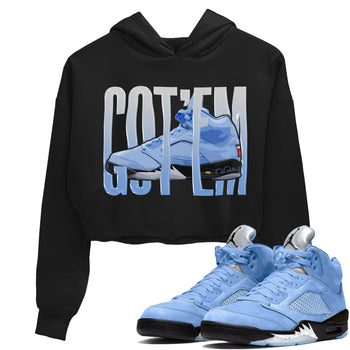 Jordan 5 UNC Jordan Shirts Wiggling Gotem Sneaker Tees AJ5 UNC Sneaker Release Tees Women's Shirts Black 1