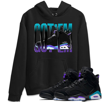 Air Jordan 6 Aqua Sneaker Match Tees Wiggling Gotem Sneaker Tees AJ6 Aqua Sneaker Release Tees Unisex Shirts Black 1