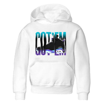 Air Jordan 6 Aqua Sneaker Match Tees Wiggling Gotem Sneaker Tees AJ6 Aqua Sneaker Release Tees Kids Shirts White 2