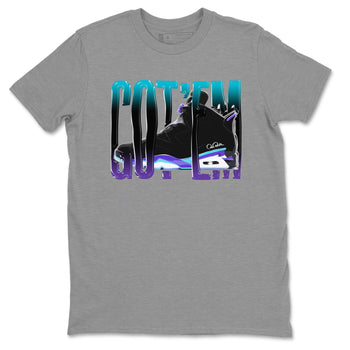 Air Jordan 6 Aqua Sneaker Match Tees Wiggling Gotem Sneaker Tees AJ6 Aqua Sneaker Release Tees Unisex Shirts Heather Grey 2