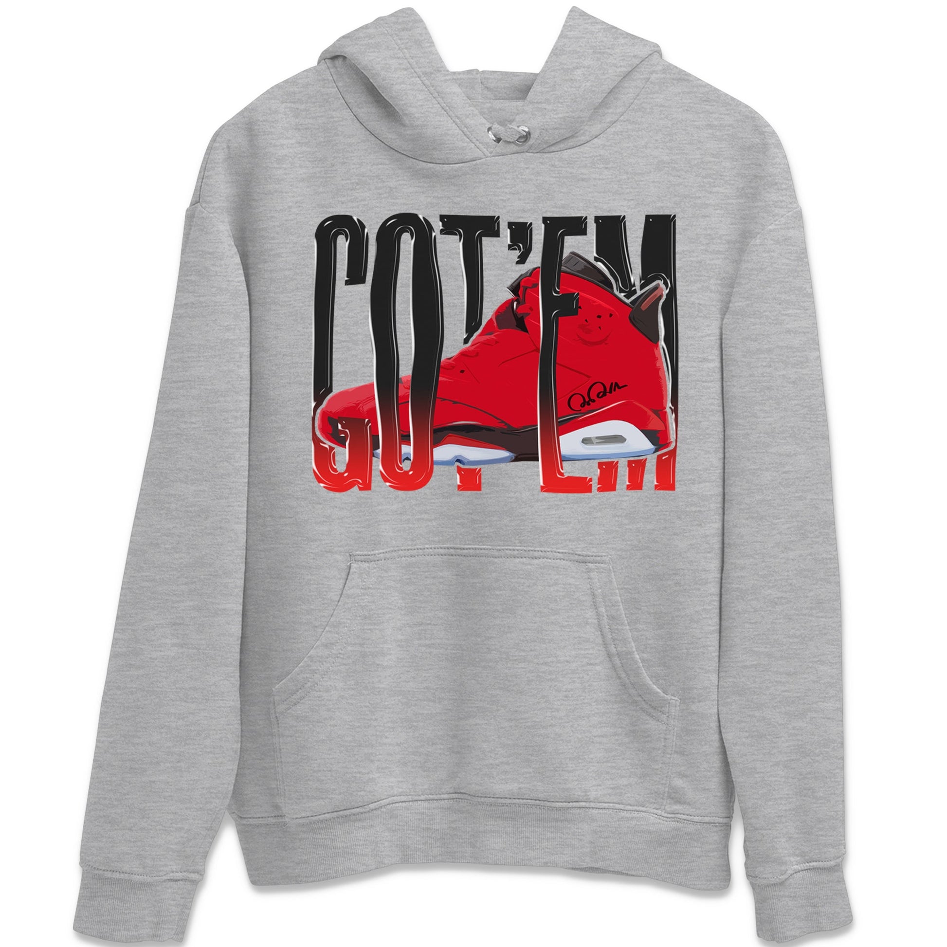 Air Jordan 6 Toro Bravo Sneaker Match Tees Wiggling Gotem Sneaker Tees 3D Graphic Design Shirts AJ6 Toro Bravo Sneaker Release Tees Unisex Shirts Heather Grey 2