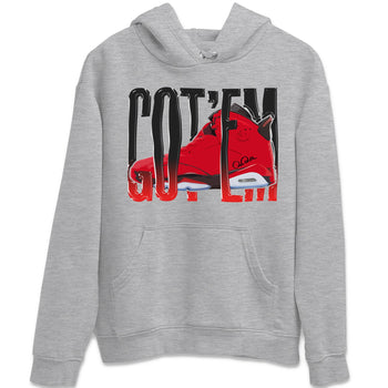 Air Jordan 6 Toro Bravo Sneaker Match Tees Wiggling Gotem Sneaker Tees 3D Graphic Design Shirts AJ6 Toro Bravo Sneaker Release Tees Unisex Shirts Heather Grey 2