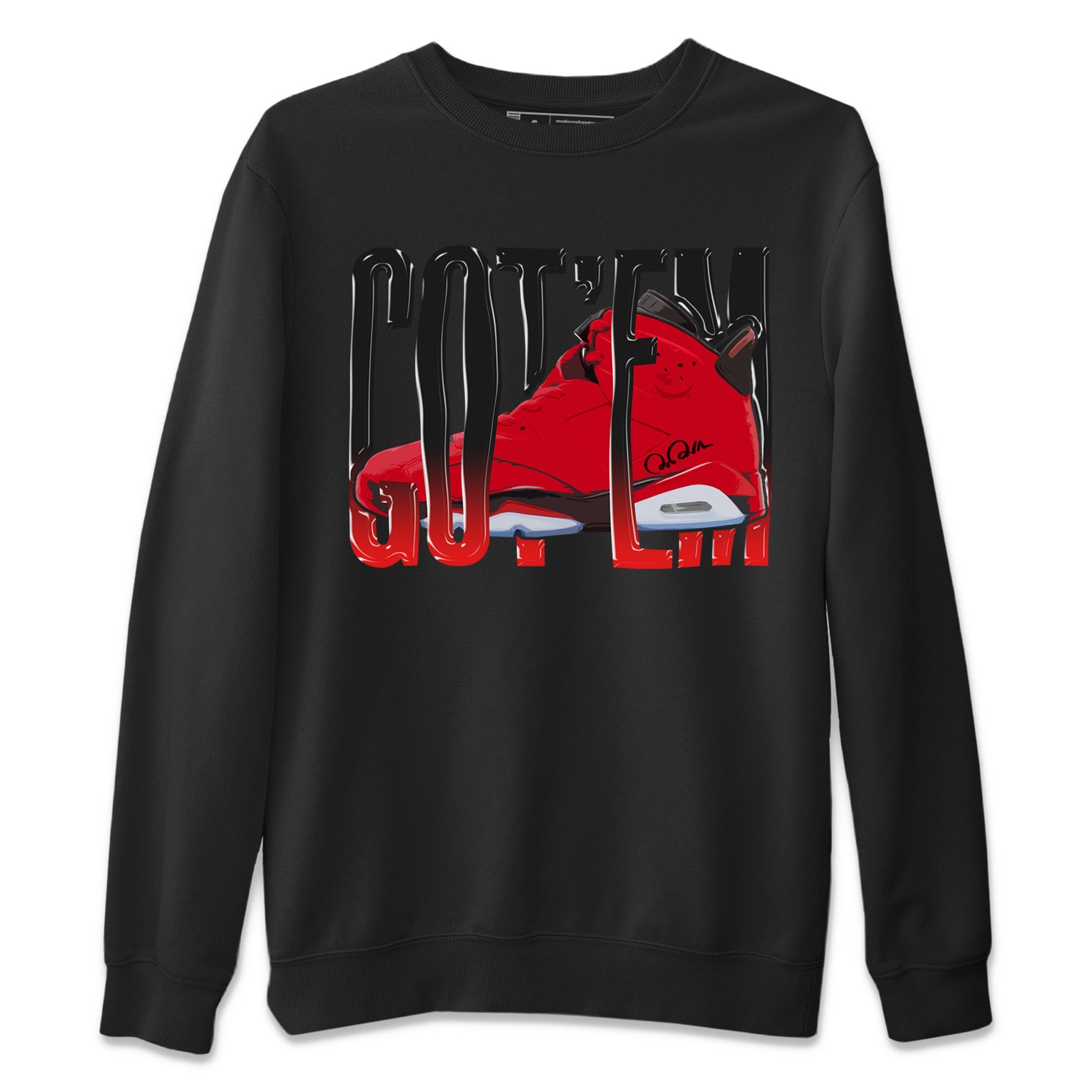Air Jordan 6 Toro Bravo Sneaker Match Tees Wiggling Gotem Sneaker Tees 3D Graphic Design Shirts AJ6 Toro Bravo Sneaker Release Tees Unisex Shirts Black 2