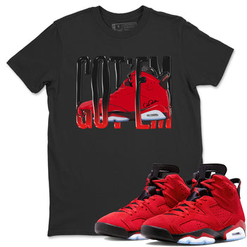 Air Jordan 6 Toro Bravo Sneaker Match Tees Wiggling Gotem Sneaker Tees 3D Graphic Design Shirts AJ6 Toro Bravo Sneaker Release Tees Unisex Shirts Black 1