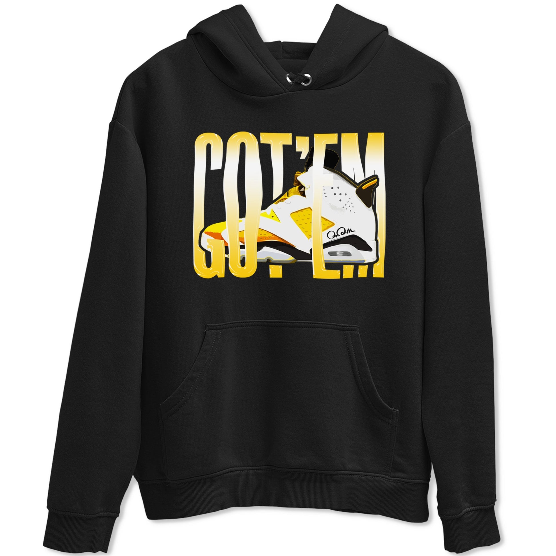 Air Jordan 6 Yellow Ochre shirt to match jordans Wiggling Gotem sneaker tees AJ6 Yellow Ochre SNRT Sneaker Release Tees Unisex Black 2 T-Shirt