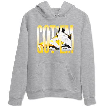 Air Jordan 6 Yellow Ochre shirt to match jordans Wiggling Gotem sneaker tees AJ6 Yellow Ochre SNRT Sneaker Release Tees Unisex Heather Grey 2 T-Shirt