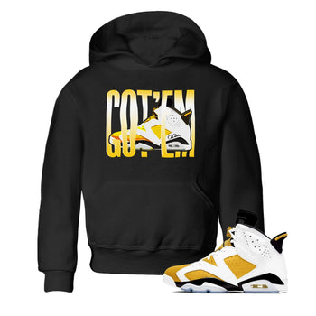 Air Jordan 6 Yellow Ochre shirt to match jordans Wiggling Gotem sneaker tees AJ6 Yellow Ochre SNRT Sneaker Release Tees Baby Toddler Black 1 T-Shirt