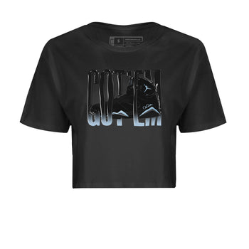 Air Jordan 7 Chambray Sneaker Match Tees Wiggling Gotem Sneaker Tees AJ7 Chambray Sneaker Release Tees Women's Shirts Black 2