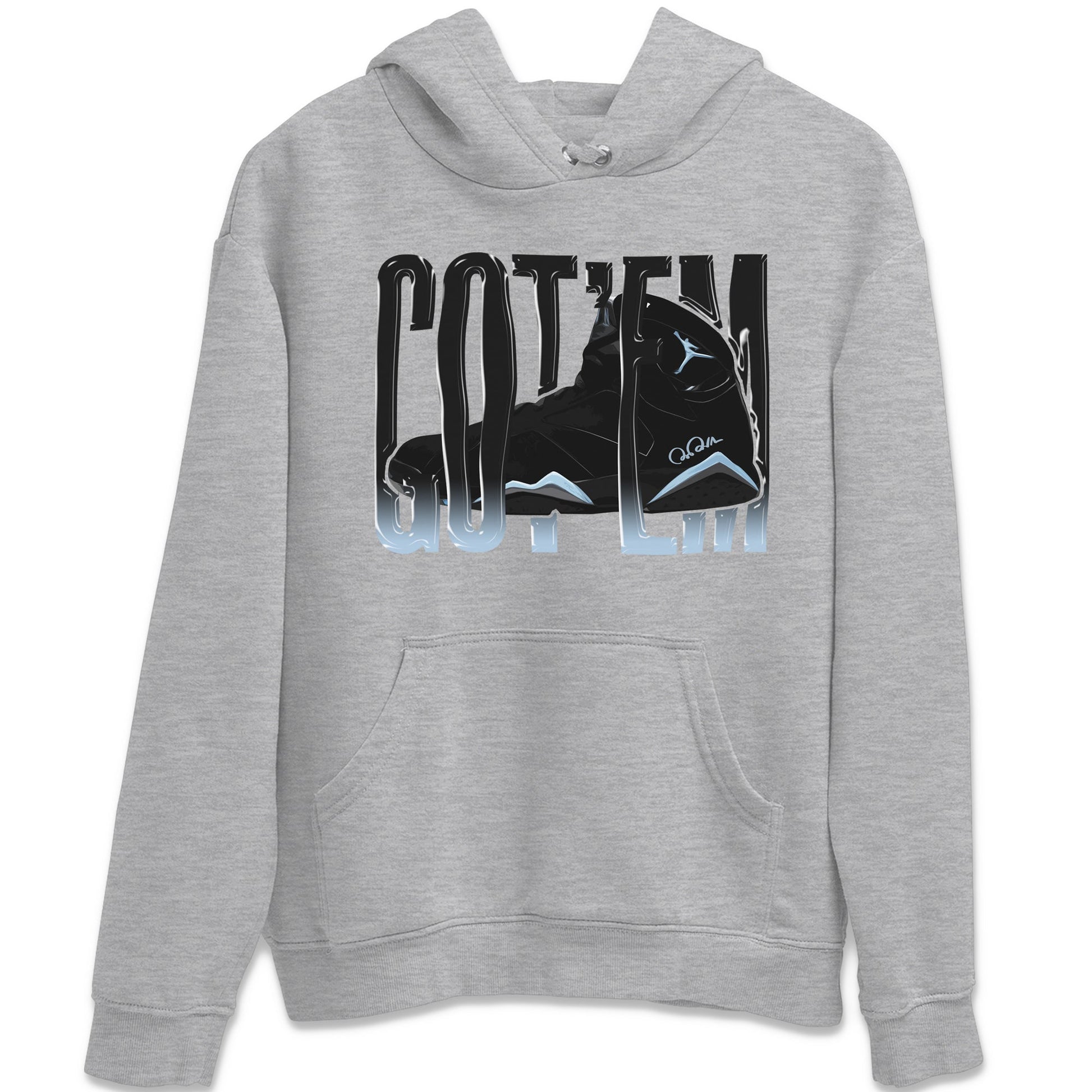 Air Jordan 7 Chambray Sneaker Match Tees Wiggling Gotem Sneaker Tees AJ7 Chambray Sneaker Release Tees Unisex Shirts Heather Grey 2