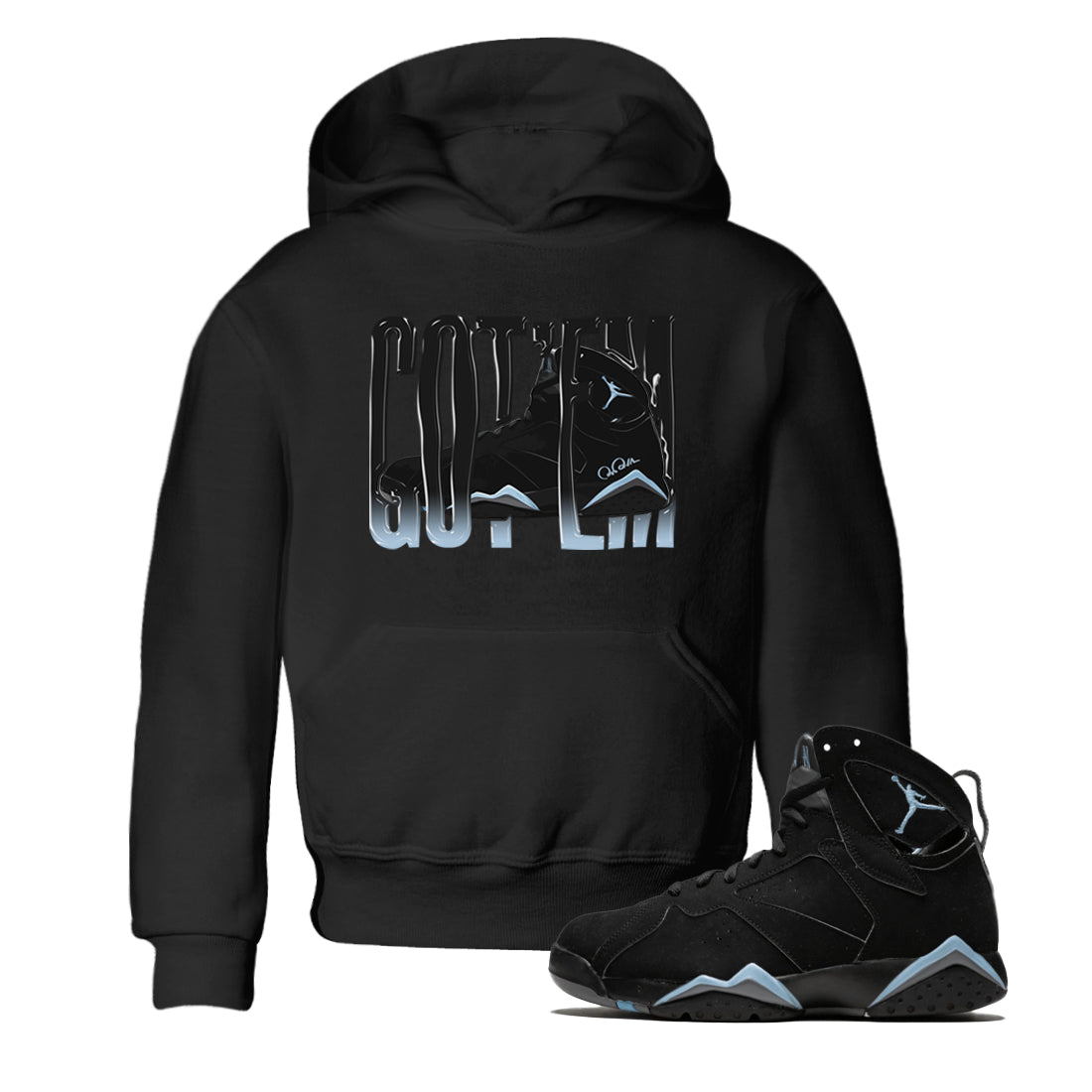 Air Jordan 7 Chambray Wiggling Gotem Baby and Kids Sneaker Tees AJ7 Chambray Kids Sneaker Tees Washing and Care Tip