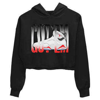 Air Jordan 7 Infrared Sneaker Match Tees Wiggling Gotem Sneaker Tees AJ7 Infrared Sneaker Release Tees Women's Shirts Black 2