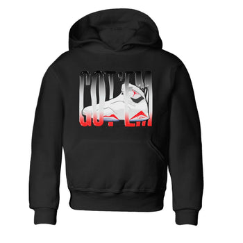 Air Jordan 7 Infrared Sneaker Match Tees Wiggling Gotem Sneaker Tees AJ7 Infrared Sneaker Release Tees Kids Shirts Black 2