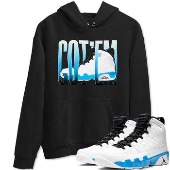 9s Powder Blue shirt to match jordans Wiggling Gotem sneaker tees Air Jordan 9 Powder Blue SNRT Sneaker Release Tees unisex cotton Black 1 crew neck shirt