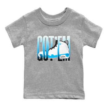 9s Powder Blue shirt to match jordans Wiggling Gotem sneaker tees Air Jordan 9 Powder Blue SNRT sneaker release tees baby toddler Heather Grey 2 cotton Shirt