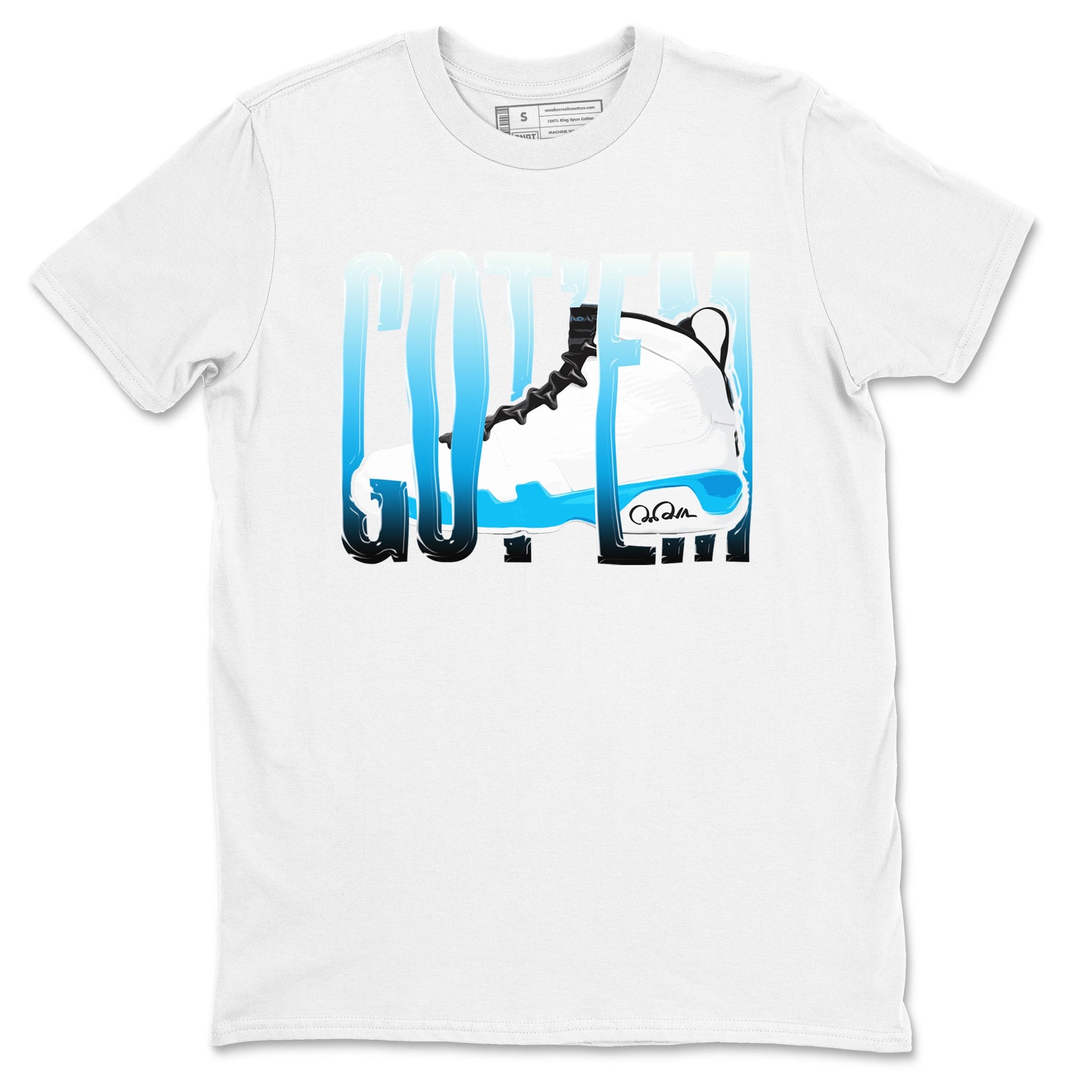9s Powder Blue shirt to match jordans Wiggling Gotem sneaker tees Air Jordan 9 Powder Blue SNRT Sneaker Release Tees unisex cotton White 2 crew neck shirt