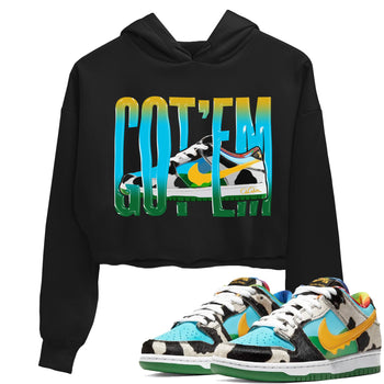 Dunk Chunky Dunky Sneaker Match Tees Wiggling Gotem Sneaker Tees Nike SB Ben's Jerrys Sneaker Release Tees Women's Shirts Black 1