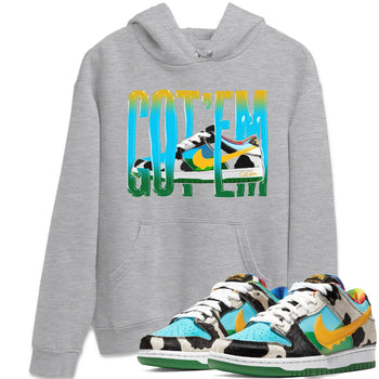 Dunk Chunky Dunky Sneaker Match Tees Wiggling Gotem Sneaker Tees Nike SB Ben's Jerrys Sneaker Release Tees Unisex Shirts Heather Grey 1