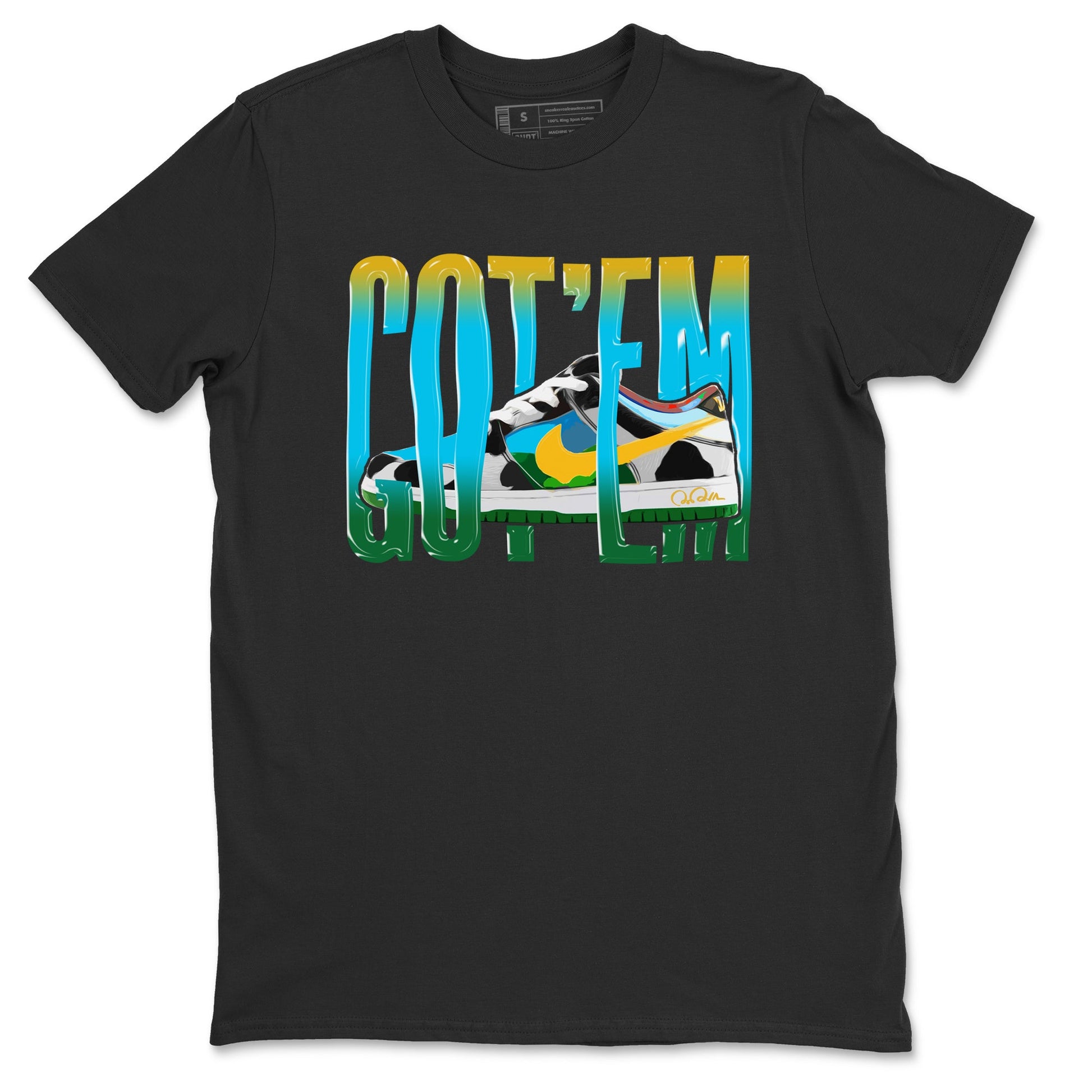 Dunk Chunky Dunky Sneaker Match Tees Wiggling Gotem Sneaker Tees Nike SB Ben's Jerrys Sneaker Release Tees Unisex Shirts Black 2