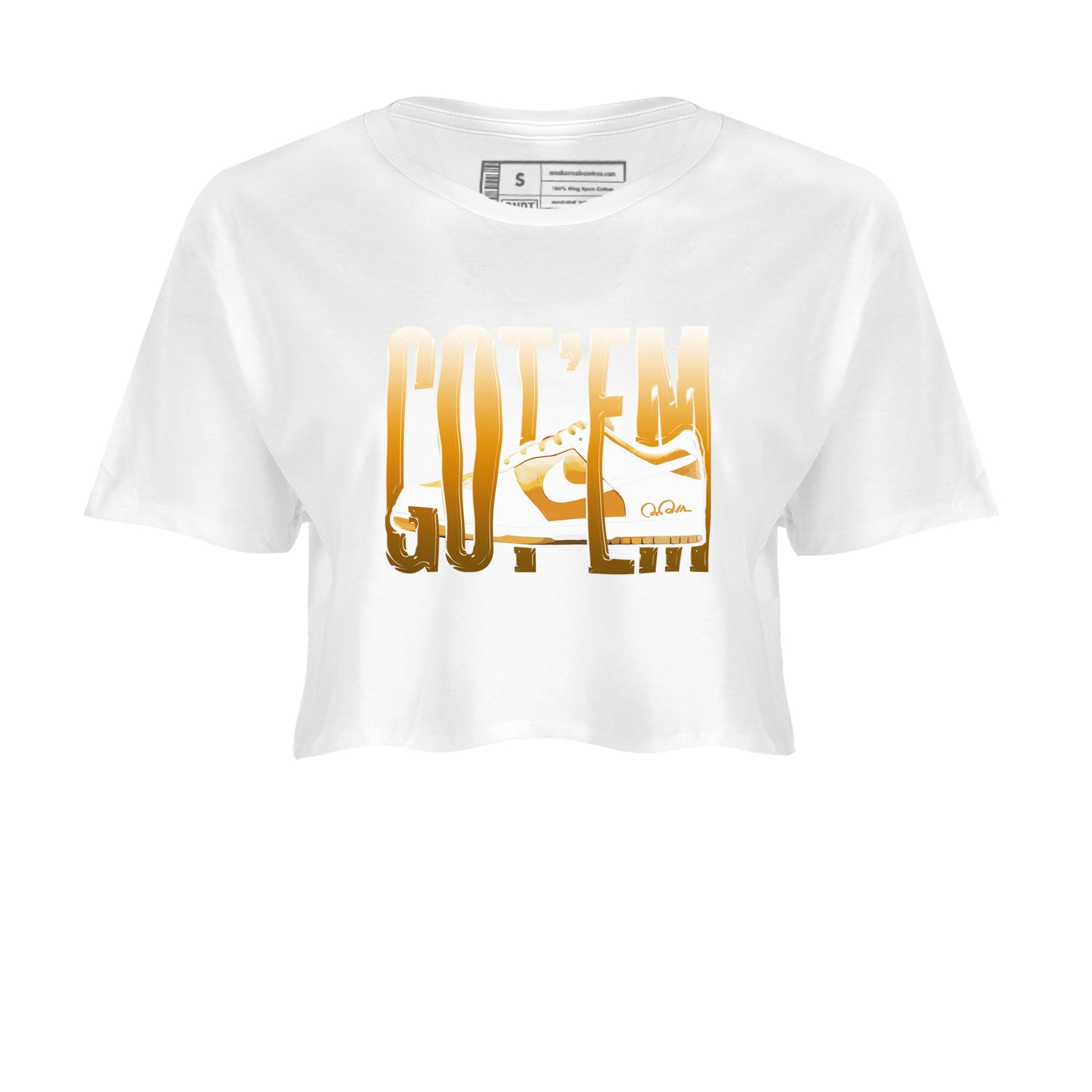 Dunk Dark Curry shirt to match jordans Wiggling Gotem sneaker tees AJ1 Low Dark Curry SNRT Sneaker Release Tees White 2 crop length shirt
