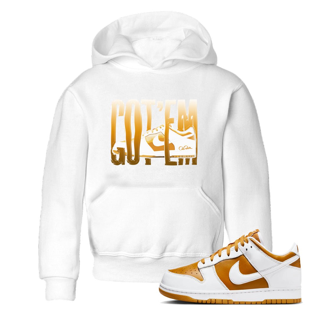 Dunk Dark Curry shirt to match jordans Wiggling Gotem sneaker tees AJ1 Low Dark Curry SNRT sneaker release tees baby toddler White 1 cotton Shirt
