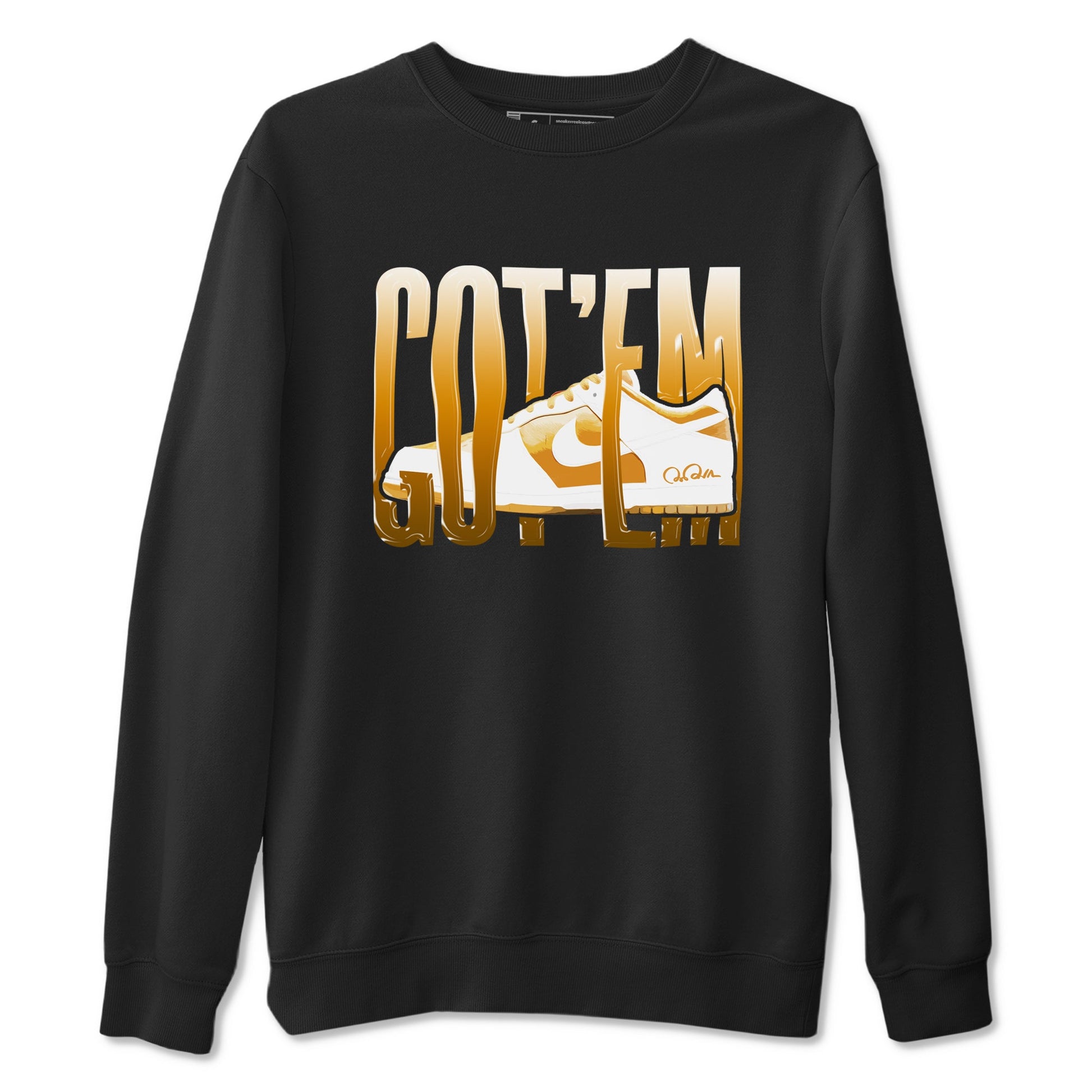 Dunk Dark Curry shirt to match jordans Wiggling Gotem sneaker tees AJ1 Low Dark Curry SNRT Sneaker Release Tees unisex cotton Black 2 crew neck shirt