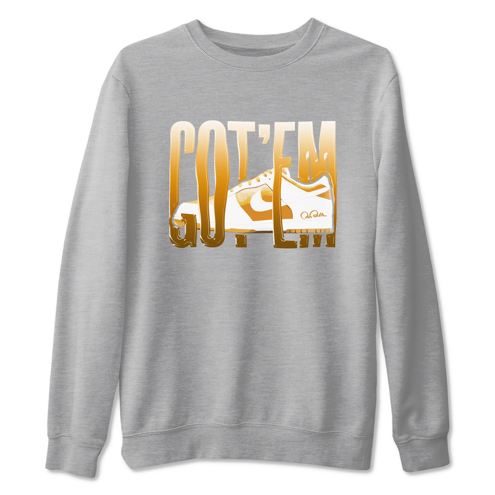 Dunk Dark Curry shirt to match jordans Wiggling Gotem sneaker tees AJ1 Low Dark Curry SNRT Sneaker Release Tees unisex cotton Heather Grey 2 crew neck shirt
