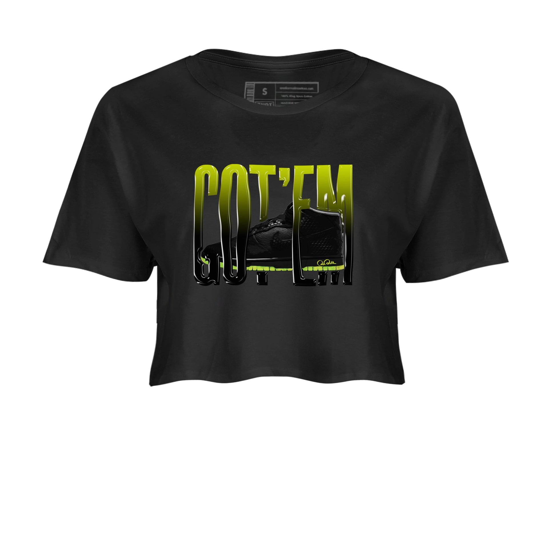Dunk Mid Premium shirt to match jordans Wiggling Gotem sneaker tees halloween horror nights Nike Dunk Halloween SNRT Sneaker Release Tees Black 2 Crop T-Shirt