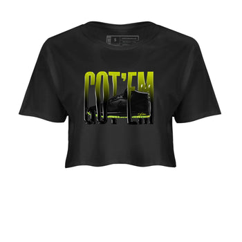 Dunk Mid Premium shirt to match jordans Wiggling Gotem sneaker tees halloween horror nights Nike Dunk Halloween SNRT Sneaker Release Tees Black 2 Crop T-Shirt