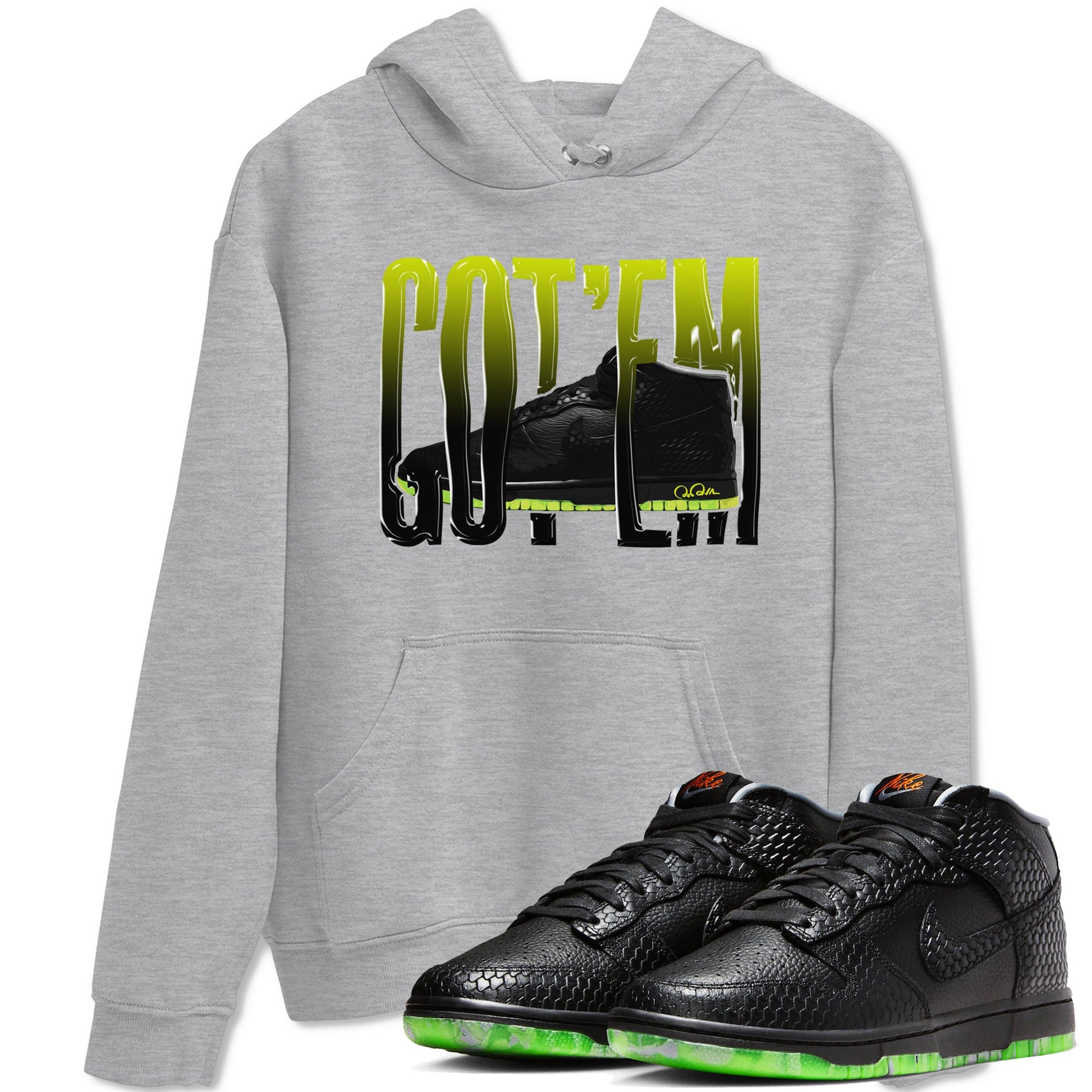 Dunk Mid Premium shirt to match jordans Wiggling Gotem sneaker tees halloween horror nights Nike Dunk Halloween SNRT Sneaker Release Tees Unisex Heather Grey 1 T-Shirt