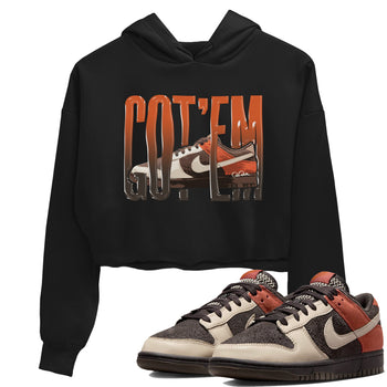 Dunk Red Panda shirt to match jordans Wiggling Gotem sneaker tees Nike Dunk Low Red Panda SNRT Sneaker Release Tees Black 1 Crop T-Shirt
