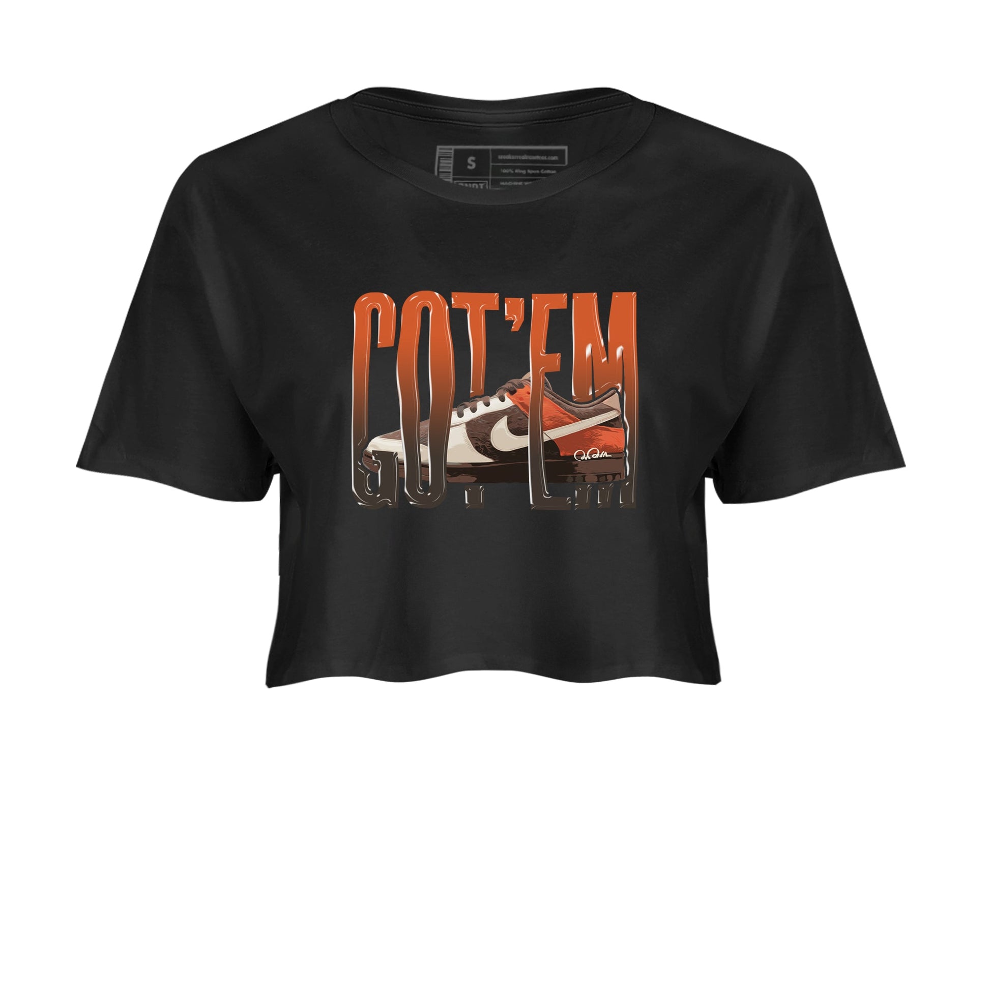 Dunk Red Panda shirt to match jordans Wiggling Gotem sneaker tees Nike Dunk Low Red Panda SNRT Sneaker Release Tees Black 2 Crop T-Shirt