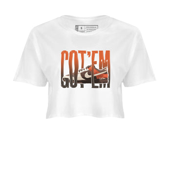 Dunk Red Panda shirt to match jordans Wiggling Gotem sneaker tees Nike Dunk Low Red Panda SNRT Sneaker Release Tees White 2 Crop T-Shirt