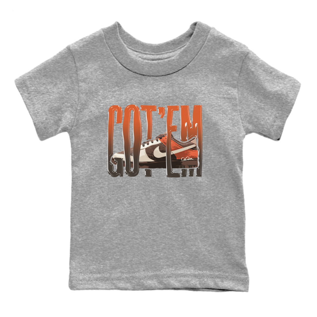Dunk Red Panda shirt to match jordans Wiggling Gotem sneaker tees Nike Dunk Low Red Panda SNRT Sneaker Release Tees Baby Toddler Heather Grey 2 T-Shirt