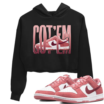 Dunk Valentines Day 2024 shirt to match jordans Wiggling Gotem sneaker tees Dunk Happy Valentines Day 2024 SNRT Sneaker Release Tees Black 1 Crop T-Shirt