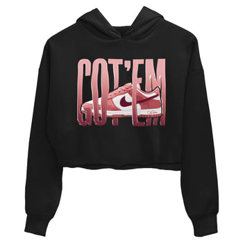 Dunk Valentines Day 2024 shirt to match jordans Wiggling Gotem sneaker tees Dunk Happy Valentines Day 2024 SNRT Sneaker Release Tees Black 2 Crop T-Shirt