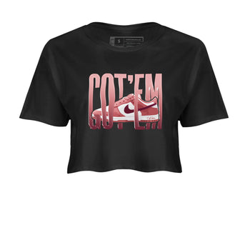 Dunk Valentines Day 2024 shirt to match jordans Wiggling Gotem sneaker tees Dunk Happy Valentines Day 2024 SNRT Sneaker Release Tees Black 2 Crop T-Shirt