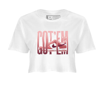 Dunk Valentines Day 2024 shirt to match jordans Wiggling Gotem sneaker tees Dunk Happy Valentines Day 2024 SNRT Sneaker Release Tees White 2 Crop T-Shirt