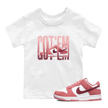 Dunk Valentines Day 2024 shirt to match jordans Wiggling Gotem sneaker tees Dunk Happy Valentines Day 2024 SNRT Sneaker Release Tees Baby Toddler White 1 T-Shirt