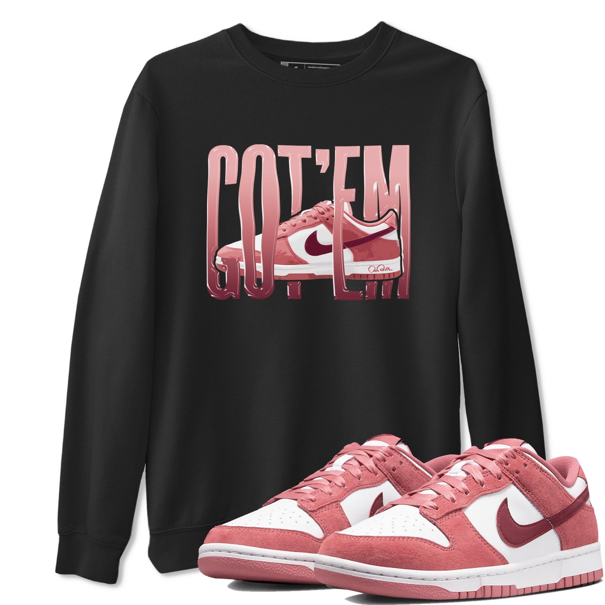 Dunk Valentines Day 2024 shirt to match jordans Wiggling Gotem sneaker tees Dunk Happy Valentines Day 2024 SNRT Sneaker Release Tees Unisex Black 1 T-Shirt