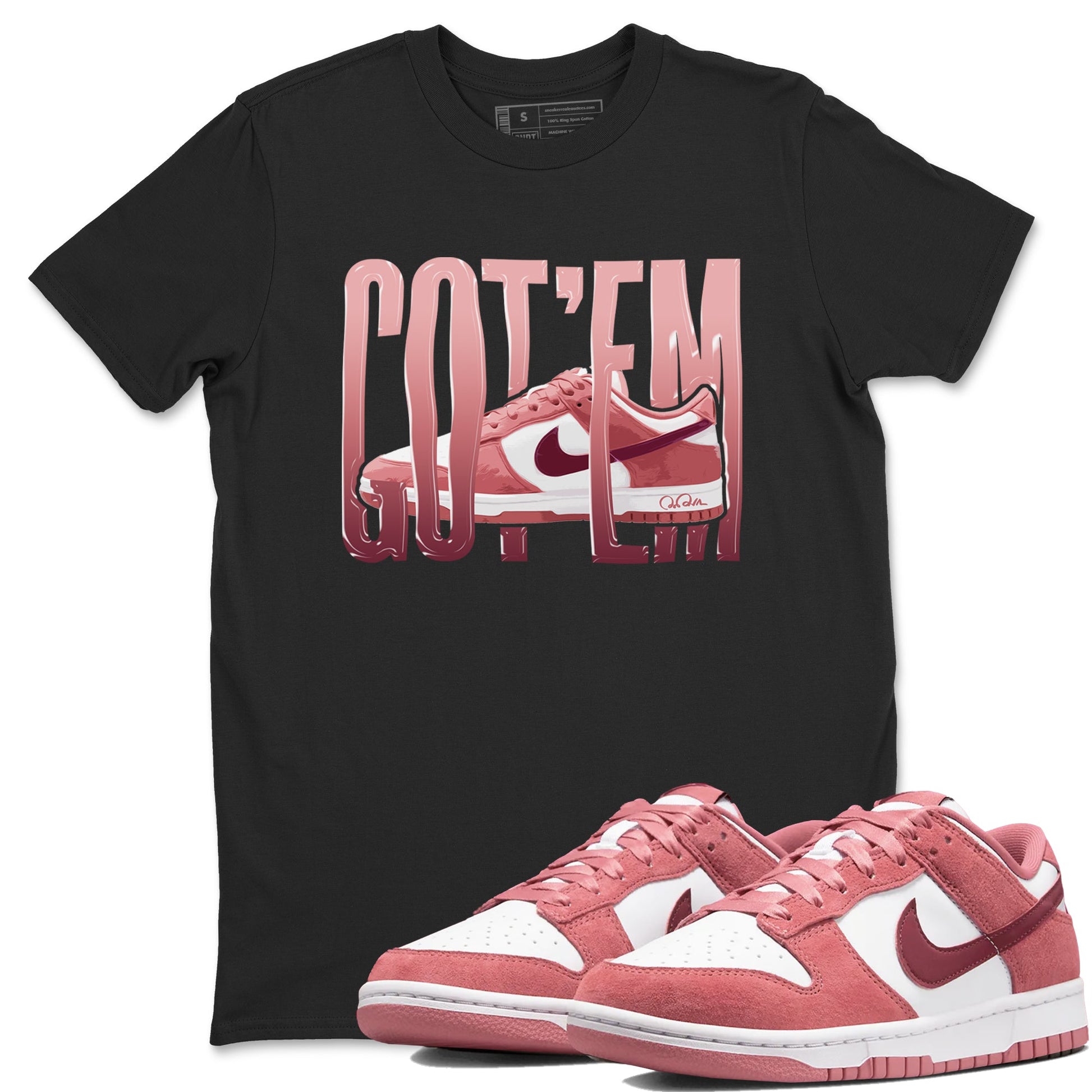 Dunk Valentines Day 2024 shirt to match jordans Wiggling Gotem sneaker tees Dunk Happy Valentines Day 2024 SNRT Sneaker Release Tees Unisex Black 1 T-Shirt