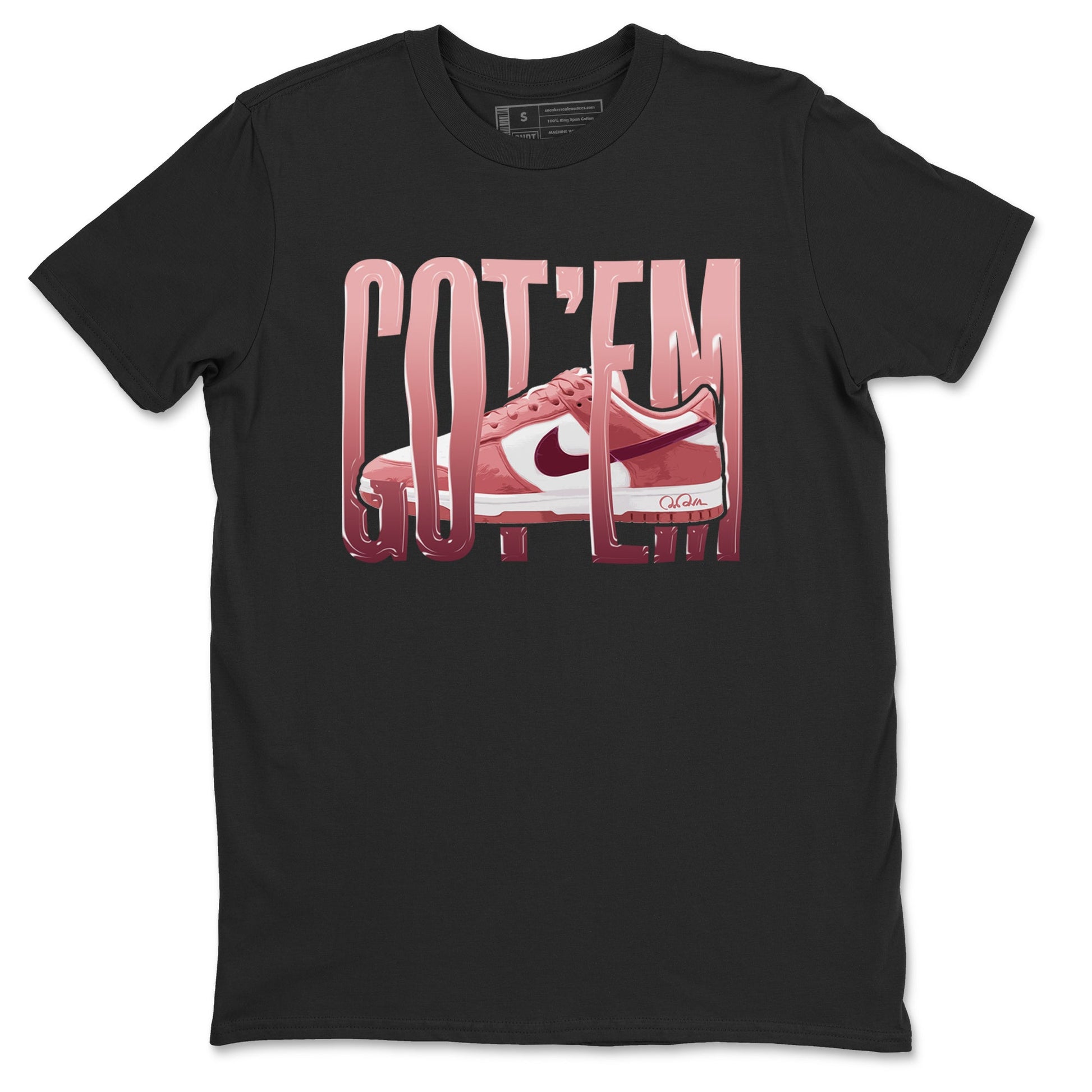 Dunk Valentines Day 2024 shirt to match jordans Wiggling Gotem sneaker tees Dunk Happy Valentines Day 2024 SNRT Sneaker Release Tees Unisex Black 2 T-Shirt