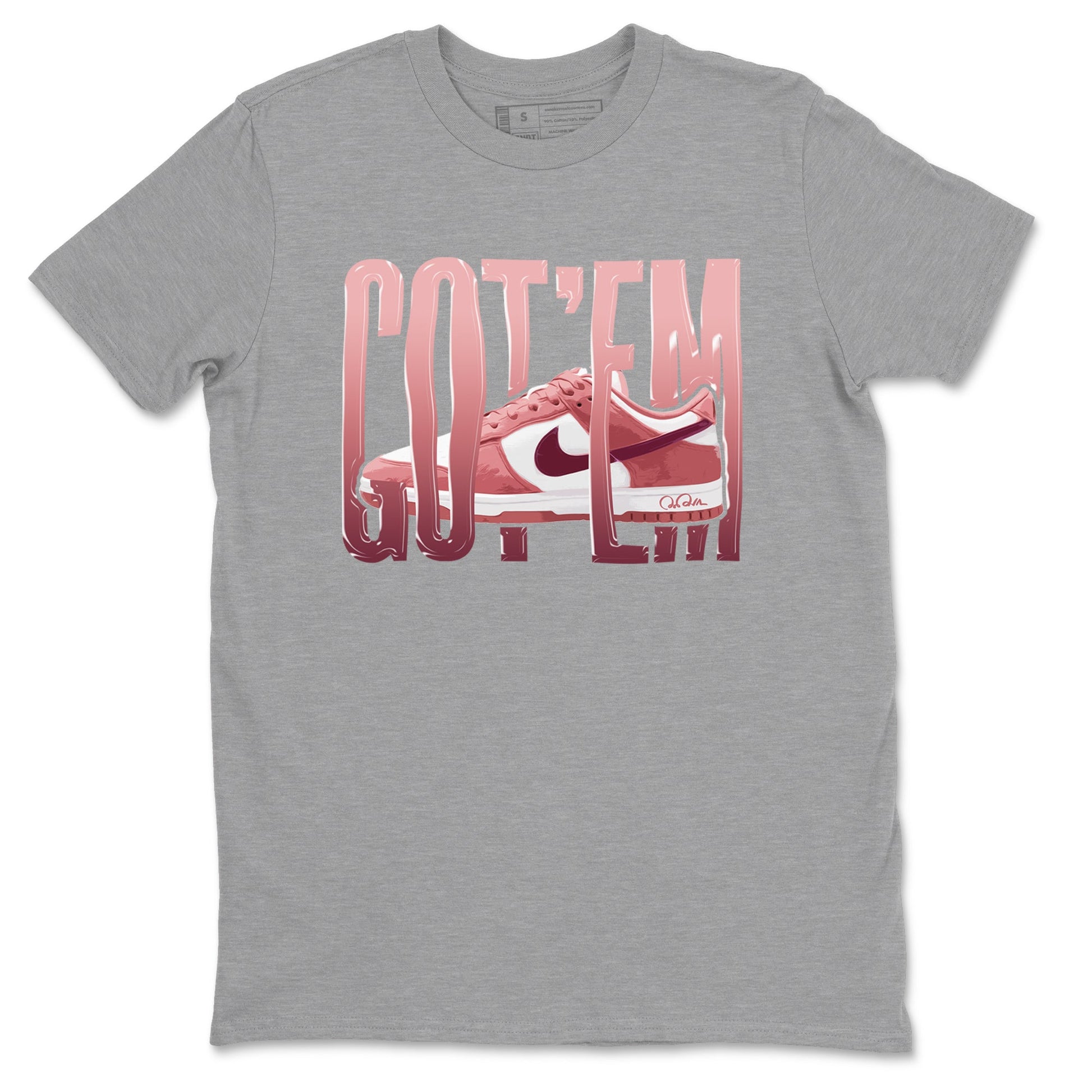 Dunk Valentines Day 2024 shirt to match jordans Wiggling Gotem sneaker tees Dunk Happy Valentines Day 2024 SNRT Sneaker Release Tees Unisex Heather Grey 2 T-Shirt