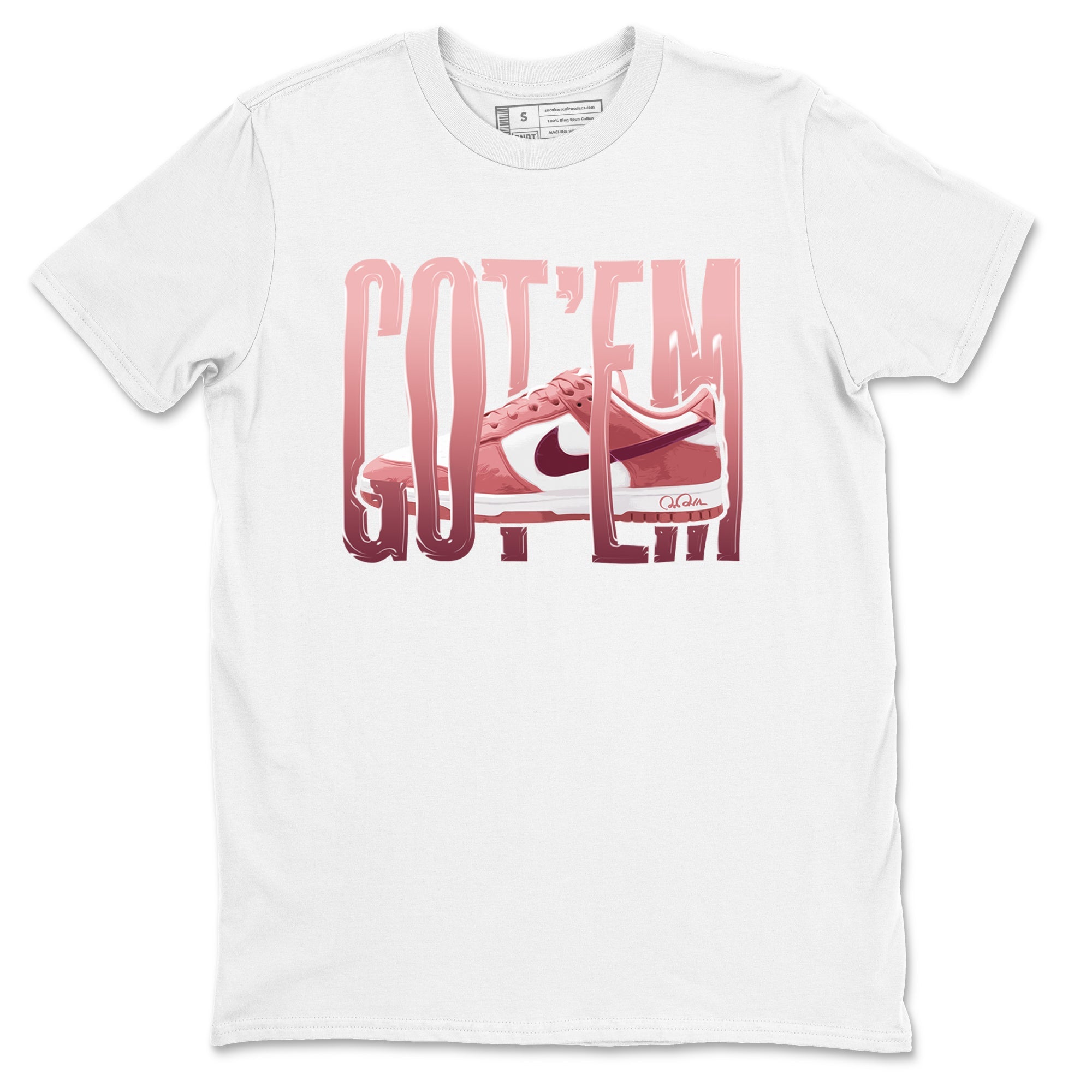Dunk Valentines Day 2024 shirt to match jordans Wiggling Gotem sneaker tees Dunk Happy Valentines Day 2024 SNRT Sneaker Release Tees Unisex White 2 T-Shirt